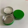 30ml Green Emtpy Tin Box Tea Cans Aluminum Candle Cream Jars Cosmetics Container New Year Gift Packaging 50pcsgoods Fxjbf