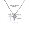 Pendant Necklaces Pendant Necklaces Classic Cubic Zirconia Cross Necklace For Men Women Fashion Gold Silver Color CZ Tennis Chain Hip Hop Gifts J230612