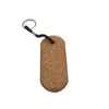 Porte-clés longes bricolage porte-clés en bois liège Protection de l'environnement sac à bagages décoration porte-clés porte-clés
