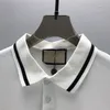 2 męskie polo t-koszulka mody haft krótkie rękawy Topy Turndown kołnierzyk tee swobodne koszule polo M-3xl#114