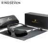 KINGSEVEN Driving Series Polarized Men Aluminum Sunglasses Blue Mirror Lens Male Sun Glasses Aviation Women For Men Eyewear 9121 L230523