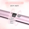 Prostownicze do włosów Lisiproof Flat Iron Hair Postera z cyfrowym wyświetlaczem LCD podwójne napięcie natychmiastowe ogrzewanie Curling Iron 230609