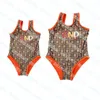 Projektant Baby Kids Fash -Fashing List Modna garnitura dla dziewcząt bikini rodzica i dziecięce zestawy na plaży One Place Swimming Costume