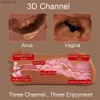 Heseks Oral Male Masturbator Masturbation Stick Sex Toys For Men Deep Throat Artificial avsugning Realistisk gummi vagina fitta l230518