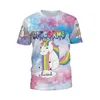 Yaz T-Shirt Renk Unicorn Giyim T-Shirt