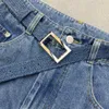 Designer broderi anagram kvinnor jeans höst vinter jeans mode raka byxor avslappnad stil hög midja lös byxor v2
