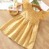 Mädchen Kleider Neue Sommer Mädchen Kleid Strap Casual Ärmellose Party Prinzessin Nette kinder Baby Kinder Mädchen Kleidung