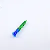 Glass Smoking Pipes Manufacture Hand-blown bongs Blue green bamboo joint pen glass cigarette set