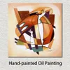 Grande arte astratta su tela calda e sfacciata pittura a olio dipinta a mano per la casa