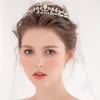 Fermagli per capelli Fascia per capelli in cristallo Principessa Corona Tiara Cerchio in metallo stile vintage Barocco Accessori da sposa Goccia