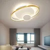 Chandeliers 2023 Modern Style LED Ceiling Lamp For Living Room Bedroom Dining Kitchen Black Oval Design Remote Control Chandelier Light