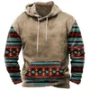 Sweats à capuche pour hommes Sweat à capuche Vintage Ethnic 3d Print Hommes Femmes Mode Sweats Garçon Manteaux Sweats Vêtements pour hommes Native