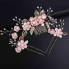 Wedding Hair Jewelry Flower Bride Comb Alloy Bridal Decorative R230612