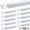 4ft 1.2m T8 Led Tube Lights 22W Bright Cool White 6000K Led Fluorescent Tube Bulbs replacement G13 Bi-pin remove ballast dual end powered for shop garage workshop ETL