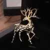 Brooches Christmas Deer Brooch Pin For Men Women Exquisite Sweater Gift