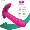 Forte vibratore dildo indossabile a doppio motore per donna telecomando stimolatore clitoride punto G muto 10 velocità mutandine vibranti L230518