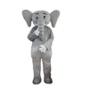 Högkvalitativ elefant Mascot Costume Simulation Tecknad karaktärsdräkt kostym Karneval Vuxna Birthday Party Fancy Outfit For Men Women