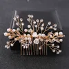 Wedding Hair Jewelry Rhinestone Flower Comming Pin na głowę dla kobiet Bride Girl Bridal R230612