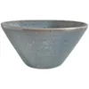Bowls Retro Hand-style Blue And Black Snowflake Point Ceramic Hat Small Bowl Japanese Tableware Household Rice