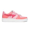 Sapatos Casuais Masculinos Bapest Feminino Stas Camo Rosa Azul Tubarão Preto Branco Verde Couro Envernizado Luxo Cinza Laranja Tênis Plate Form Designer