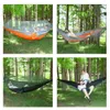 Hängmattor bärbar utomhuscamping hängmatta med nät hängande svängande sovtält