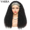 Parrucche in pizzo Parrucca a fascia riccia crespa brasiliana Capelli umani 8-30 pollici Parrucche di capelli umani ricci crespi senza colla per donne Facile da indossare 180% Yarra Z0613