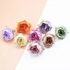 Flores secas 10pcs seda peony srtificial for home wedding decoração diy pompons chralth wreath plástico falso