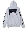 Heren Hoodies Sweatshirts Mens Designer Trend Hip Hop Brands Herfst/Winter Printing X Loose Black White Hoodie Men Women Women Paren OW SWTER