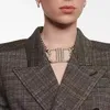 Męski naszyjnik kubański link złota łańcuch mody projektant biżuterii projektanci uroku naszyjniki dla kobiet diamentowych litera bb srebrna