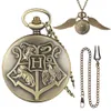 Zakhorloges Vintage Antiek Kwarts Zakhorlogesets Brons Schattig Bal Vleugels Ontwerp Zakhorloges Ketting Hanger Klokketting Geschenkdoos Set 230612