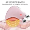 Face Massager Hello 3D Roller Massage Microcurrent Machine V face lifting Gua Sha Handheld Shaper Warm Vibration Lover gifts 230612