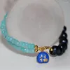 Bedel Armbanden Uniek Ontwerp 2 4mm Amazoniet Abacus Natuurlijke 8-9mm Zwarte Parel Kralen Strand Voor vrouwen Cloisonne Sieraden 7.5inch B2972