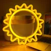 LEDネオンサインLED Sun Mountain Neon Night Light Sunrise Home Decor Decor Sunset Indoor Bedroom Decoration Lamp Birthday Gifter R230613