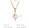 Konst och hantverk Fashion Fresh Style Pendant Necklace Copper Clavicel Gold Sier Color Chain For Female Women Gilrs Ladies Drop Deliver Othbb