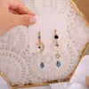 Brincos pendentes requintados para mulheres brinco delicado com borla joias de casamento R230613