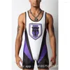 Racing Sets Mens Wrestling Singlet Suit Professional Training Competition Coverall High Elastic Gymnastics Weightlifting Running