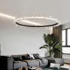 Lustres Led Art Lustre Pendentif Lampe Lumière Moderne Lustre Cristal Perles Salon Salle À Manger Décor À La Maison Chambre Luminaire Suspendu