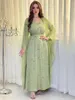 Robes décontractées basiques robe de soirée Eid diamant femmes musulmanes maille Abaya fête Ramadan Abayas Caftan caftan saoudien arabe Maxi Vestidos 2023 230613