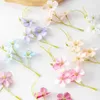 Dried Flowers 10Pcs Artificial Cheaper Diy Garland Candy Box Scrapbook Christmas Decorations Accessory for Home Wedding Mini Silk Plum