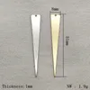 ロケット到着到着51x8mm 100pcs手作りネックレースリングDIYパーツジュエリー調査結果のための真鍮ペンダントトライアングルチャーム230612