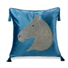 Chair Covers Beaded Horse Head Cushion Cover Velvet Pillow Case with Tassels 45x45cm Sofa Decoractive Fashion Home Decor funda cojin 31 230613