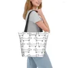 Boodschappentassen Herbruikbare Kawaii Teckel Tas Vrouwen Schouder Canvas Tote Draagbare Worstje Worst Hond Kruidenier Shopper