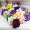 Fleurs séchées 50pcslots 16cm Simulation Grand Hortensia Fleur Tête Soie Décoration De Mariage Coiffe DIY fFleur Mur Accessoires 230613