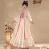 Roupas étnicas Mulheres Asiático Chinês Tradicional Hanfu Folk Dance Party Traje Oriental Fada Princesa Tiro Performance Outfit