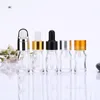 Transparent Glass Liquid Reagent Pipette Bottles Eye Dropper Aromatherapy 5ml-100ml Essential Oils Perfumes bottles wholesale free DHL Idsbq