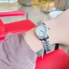 Ladies Watch Automatic Quartz Watch 28-мм ремня из нержавеющей стали с бриллиантами Watch