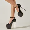 Liyke Taglia 35-41 Sexy Peep Toe Extreme High Heels Women Party Wedding Banchetto Scarpe a spillo Fashion Buckle Strap Platform Pumps