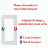 Bed Rails 2Pcs/Set Baby Mesh Crib Bumper Liner Breathable Summer Infant Bedding Bumpers born Cot Bed Around Protector 230612