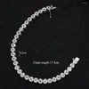 Charm Bracelets Luxury Ball Link Chain Bangles Cubic Zircon CZ Vintage Bohemian Cuff For Women Femme Fashion Jewelry H2383