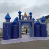 Entrada do projeto de entretenimento do castelo arco inflável arco da torre gigante para decoração ao ar livre ou aluguel comercial